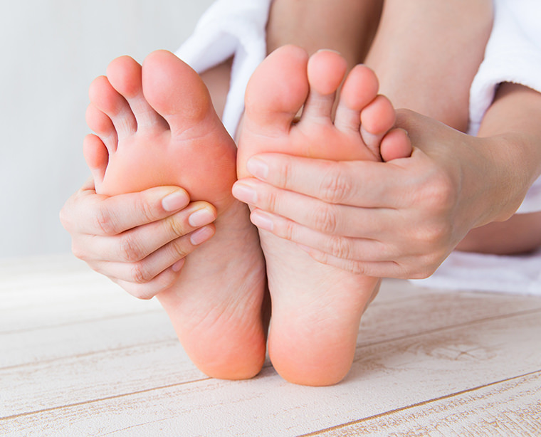 Eczema on the feet